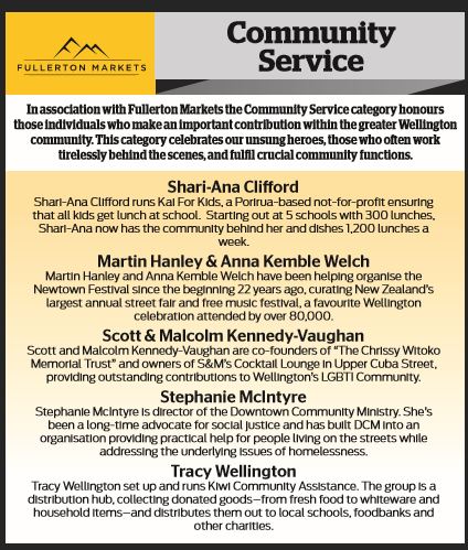 The Wellingtonian of the Year 2016